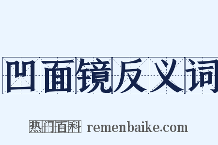 凹面镜反义词是什么意思的图片